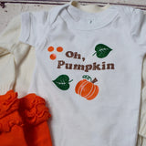Oh Pumpkin Baby Girl Onesie
