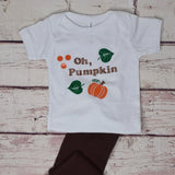 Oh Pumpkin Baby Girl Onesie