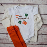Oh Pumpkin Baby Girl Onesie